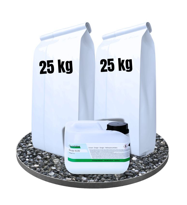 Zestaw kamienny dywan Marrone 3,5 m² Binder 1K UV